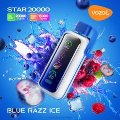 VOZOL Disposable Pods - VOZOL STAR 20000 BLUE RAZZ ICE 24PH399