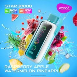 VOZOL Disposable Vape Wholesale - VOZOL STAR 20000 RASPBERRY APPLE WATERMELON PINEAPPLE 24PH413