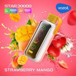 VOZOL Refillable Vape - VOZOL STAR 20000 STRAWBERRY MANGO 24PH396