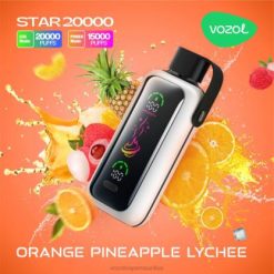 VOZOL Vape Mauritius - VOZOL STAR 20000 ORANGE PINEAPPLE LYCHEE 24PH410